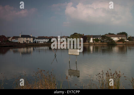 Landschaft der Pantoffel Mill Pond, Emsworth, Hampshire Stockfoto