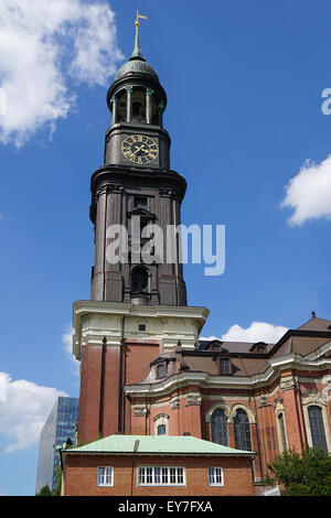 St. Michael Kirche in Hamburg Stockfoto