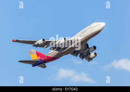 Asiana Airlines Boeing 747-400 Stockfoto