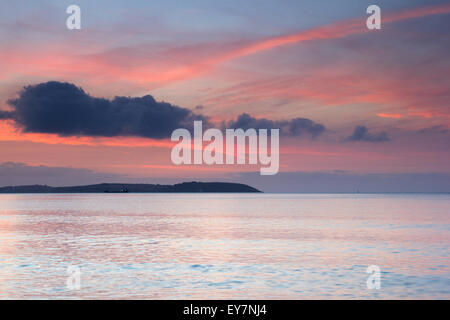 Sonnenaufgang von Brassen Cove Stockfoto