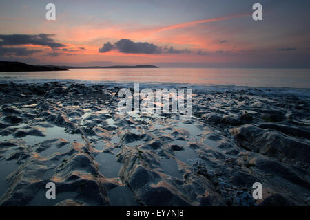 Sonnenaufgang von Brassen Cove Stockfoto