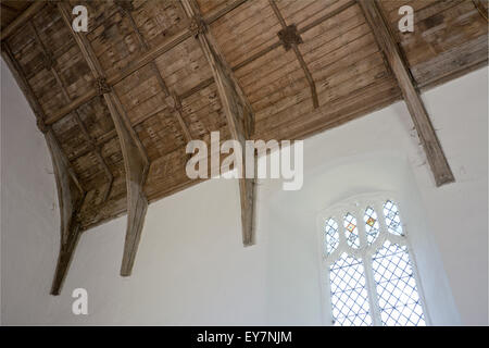 Dach, Voltigieren, St.-Margarethen Kirche, Tivetshall St. Margaret, Norfolk, England Stockfoto