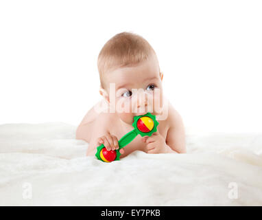 Baby Spielzeug halten Stockfoto