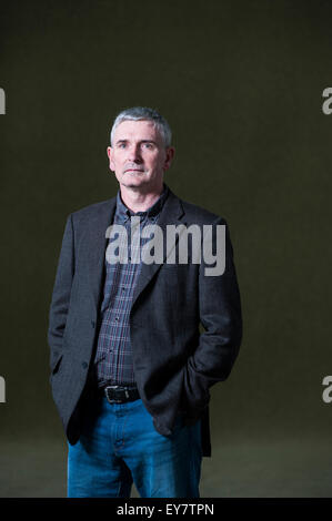 Britischer Schriftsteller der Comic-Bücher, Romane und Filme, Mike Carey, erscheinen auf dem Edinburgh International Book Festival. Stockfoto