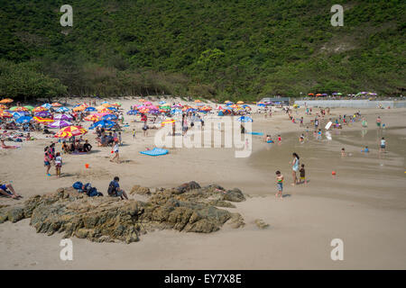 Big Wave Bay Beach, Shek O, Hong Kong Stockfoto