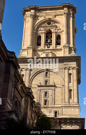 Kathedrale von Granada der Menschwerdung abgeschnitten Bell Tower Andalusien Stockfoto