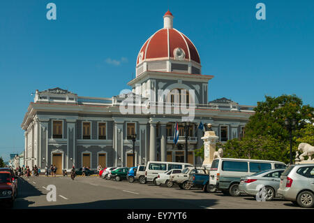 Palacio Gobierno, Parque Marti, Cienfuegos, Kuba Stockfoto