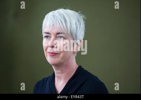 Schriftsteller Nicola White, auf dem Edinburgh International Book Festival 2014 erscheinen. Edinburgh, UK. Mittwoch, 13. August 2014 Stockfoto