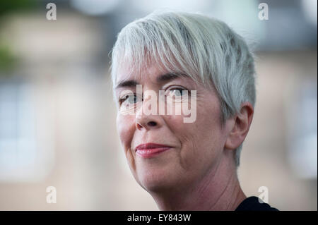 Schriftsteller Nicola White, erscheinen auf dem Edinburgh International Book Festival. Stockfoto