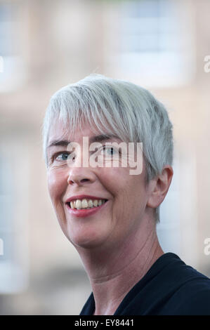 Schriftsteller Nicola White, erscheinen auf dem Edinburgh International Book Festival. Stockfoto