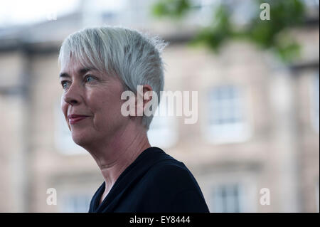 Schriftsteller Nicola White, erscheinen auf dem Edinburgh International Book Festival. Stockfoto