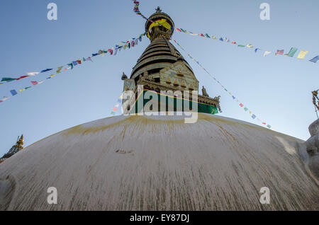 Swayambhunath Tempel in Khatmandu - dem Affentempel Stockfoto