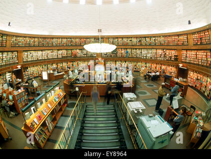 Stockholm Public Library (erbaut) in Stockholm, Schweden, vom schwedischen Architekten Gunnar Asplund Stockfoto