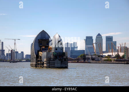 Thames Barrier, London, England, UK Stockfoto