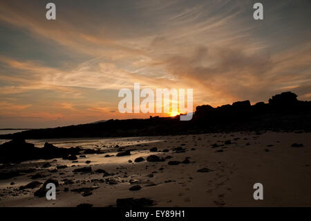 Sonnenuntergang über die Bucht von Flotte von Carrick Stockfoto