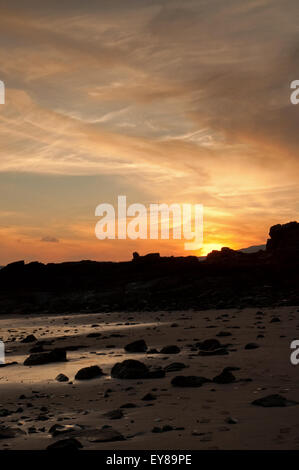 Sonnenuntergang über die Bucht von Flotte von Carrick Stockfoto