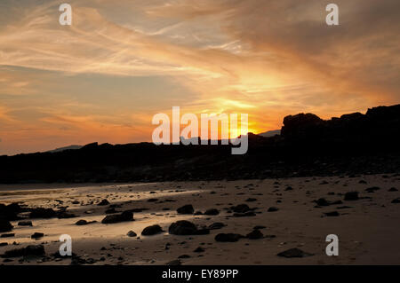 Sonnenuntergang über die Bucht von Flotte von Carrick Stockfoto