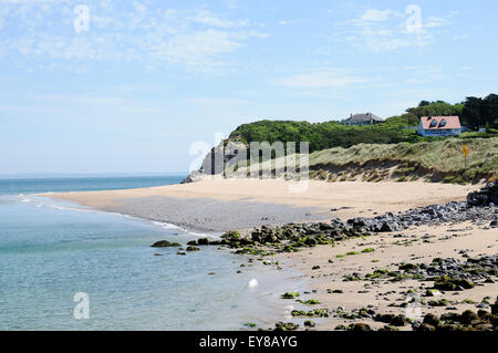 Priory Bay Beach Caldey Island Tenby Pembrokeshire Wales Cymru UK GB Stockfoto