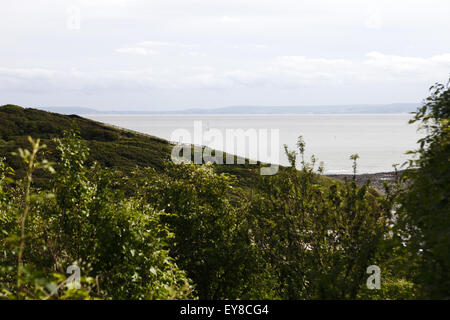 Llantwit Major Strand, das Herzstück des Vale of Glamorgan, einer von vielen auf der Wales Coast Path - Llwybr Arfordir Cymru. Stockfoto