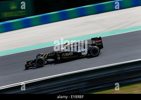Hungaroring, Ungarn. 24. Juli 2015. Motorsport: FIA Formula One World Championship 2015, Grand Prix von Ungarn, #13 Pastor Maldonado (VEN, Lotus F1 Team), Credit: Dpa picture-Alliance/Alamy Live News Stockfoto