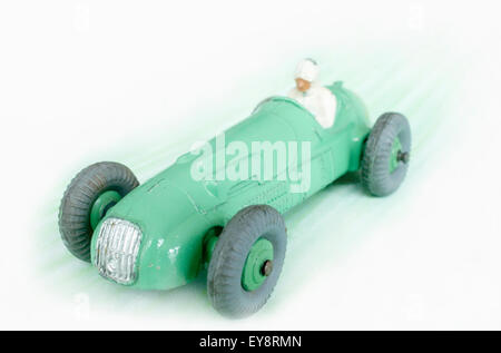 Dinky Rennwagen, HWM, in hellgrün, zu beschleunigen. Stockfoto