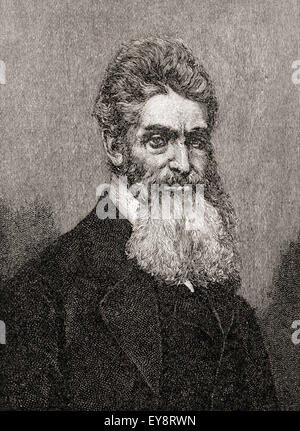 John Brown, 1800-1859.  Weiße amerikanische Abolitionist. Stockfoto