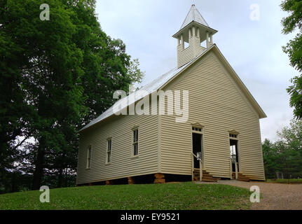 Alten Methodistenkirche Cades Cove, Great Smoky Mountains National Park Stockfoto