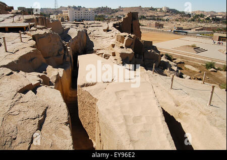 Unvollendete Obelisk - Assuan - Ägypten Stockfoto