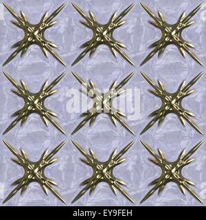 Gold, liquid nahtlos aneinander dekorative Hintergrundmuster Stockfoto