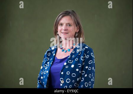 Schriftsteller Linda Cracknell, erscheinen auf dem Edinburgh International Book Festival. Stockfoto