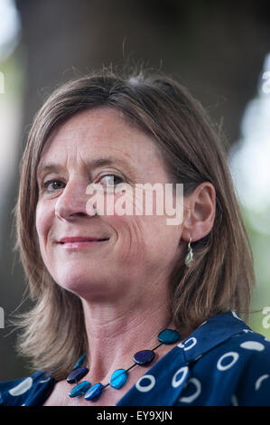 Schriftsteller Linda Cracknell, erscheinen auf dem Edinburgh International Book Festival. Stockfoto