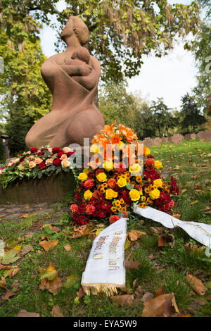 Karlsruhe, Deutschland, Denkmal für die Kriegsopfer der Luft im zweiten Weltkrieg Stockfoto