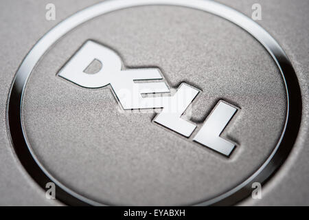 Hannover, Deutschland, der Computerhersteller Dell-Logo auf einem laptop Stockfoto
