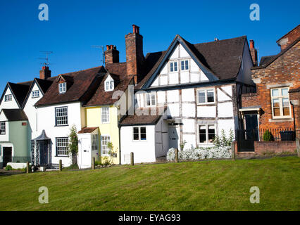 Historische Gebäude auf der grünen Marlborough, Wiltshire, England, UK Stockfoto