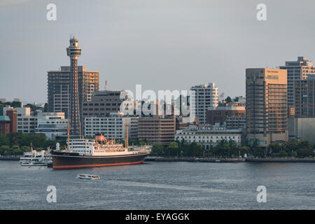 Yamashita-Park und die Skyline, Yokohama, Japan Stockfoto