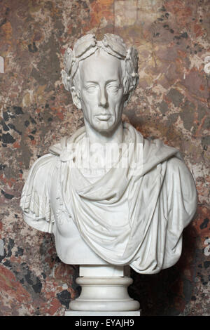 Heilige Römische Kaiser Franz II. Marmorbüste des italienischen Bildhauers Camillo Pacetti, 1816. Kunsthistorisches Museum, Wien, Österreich. Stockfoto