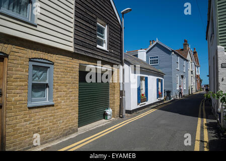 Malerische Häuser, Sea Street, Whitstable, Kent, England, UK Stockfoto