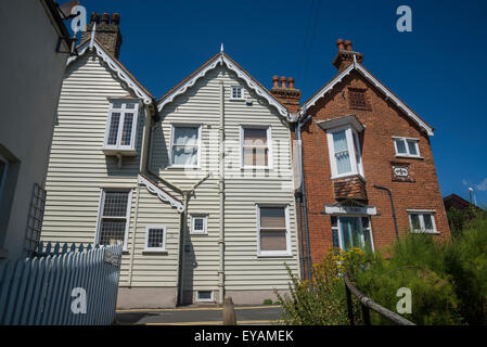 Malerische Häuser, Sea Street, Whitstable, Kent, England, UK Stockfoto