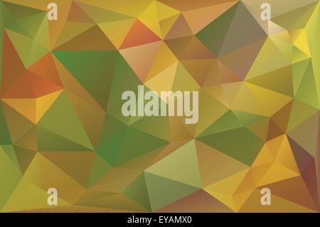 Vektor-Illustration von Herbst Low-Poly-Hintergrund Stock Vektor