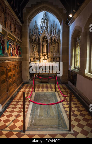 Schrein des Heiligen Augustinus, Pugin die Kirche von Str. Augustine, der Altar des Heiligen Herzens, Ramsgate, Kent, England, UK Stockfoto