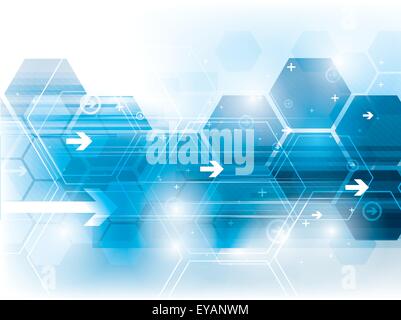 Zusammenfassung Hintergrund Technologie in Vektor-Illustration erstellt Stock Vektor