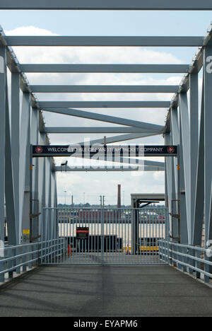 Redaktionelle Aufnahme in Liverpool der Eingang auf die Isle Of Man Steam Packet company Stockfoto