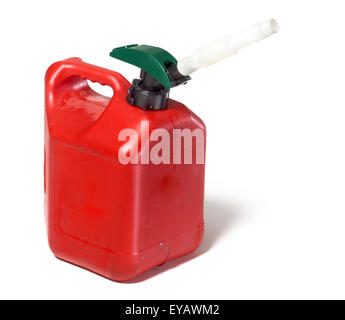 Benzin Kanister Gaskartusche Stockfoto