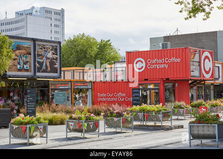 Starten Sie City Mall, Cashel Street, Christchurch; Neuseeland Stockfoto