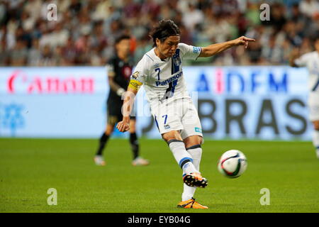 Noevir Stadium Kobe, Hyogo, Japan. 25. Juli 2015. Yasuhito Endo (Gamba), 25. Juli 2015 - Fußball: 2015 J1 Liga 2. Stadium Spiel zwischen Vissel Kobe 1-2 Gamba Osaka in Noevir Stadium Kobe, Hyogo, Japan. © AFLO SPORT/Alamy Live-Nachrichten Stockfoto