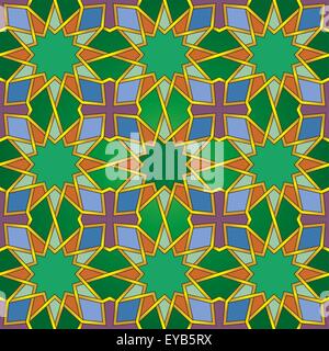 Arabesque Seamless Pattern Elemente sind in Schichten für die einfache Bearbeitung Stock Vektor