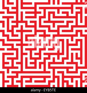Nahtlose Labyrinth-Muster Stock Vektor