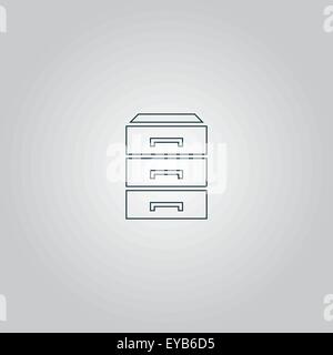 Kommode-Symbol Stock Vektor