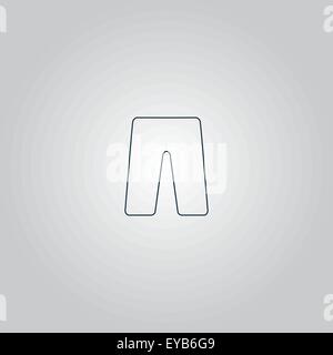 Capri-flach-Symbol Stock Vektor