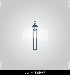 Laborglas - Reaktion Stock Vektor